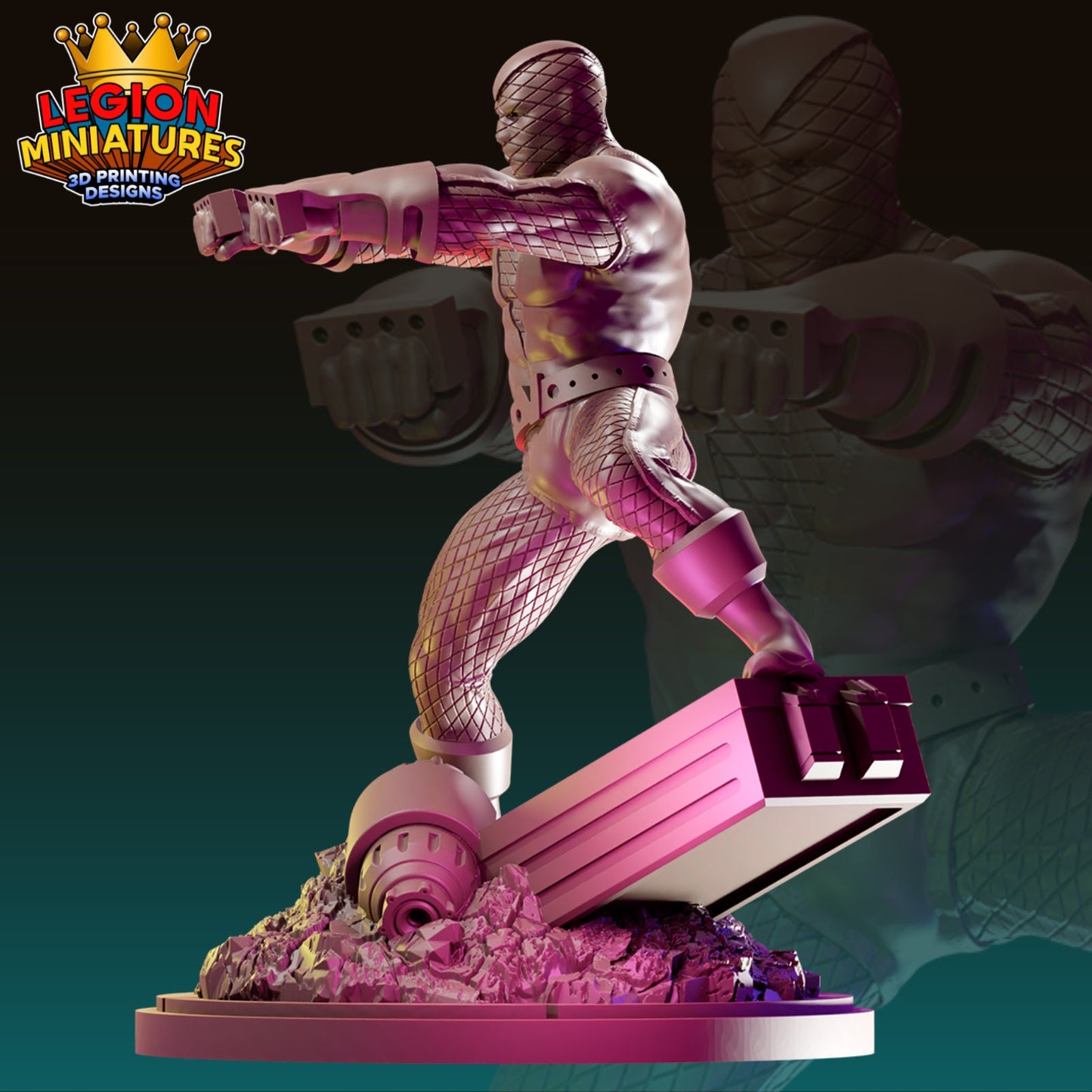 Shocker Fan-Art 40mm Miniature (Sculpted by Legion Miniatures) (Crisis Protocol Proxy/Alternative)