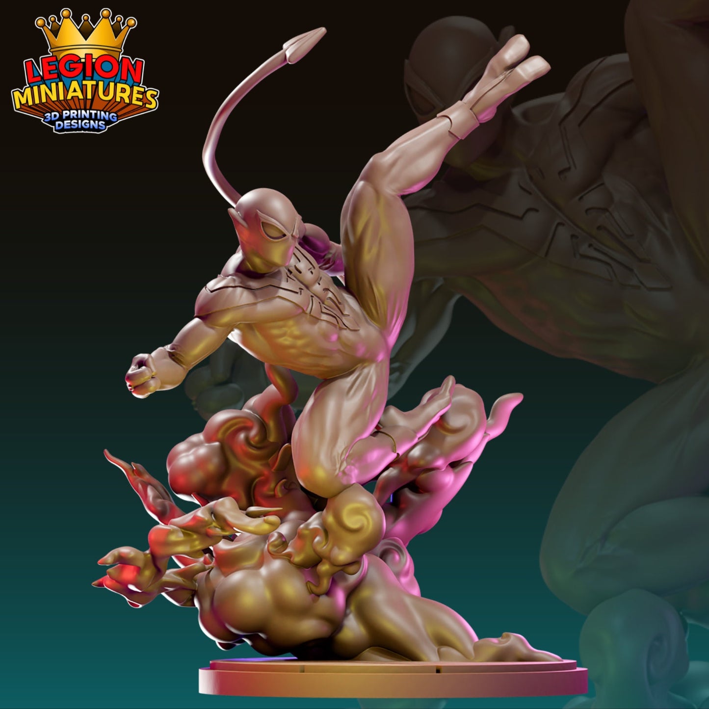 Spider Nightcrawler Fan-Art 40mm Miniature (Sculpted by Legion Miniatures) (Crisis Protocol Proxy/Alternative)