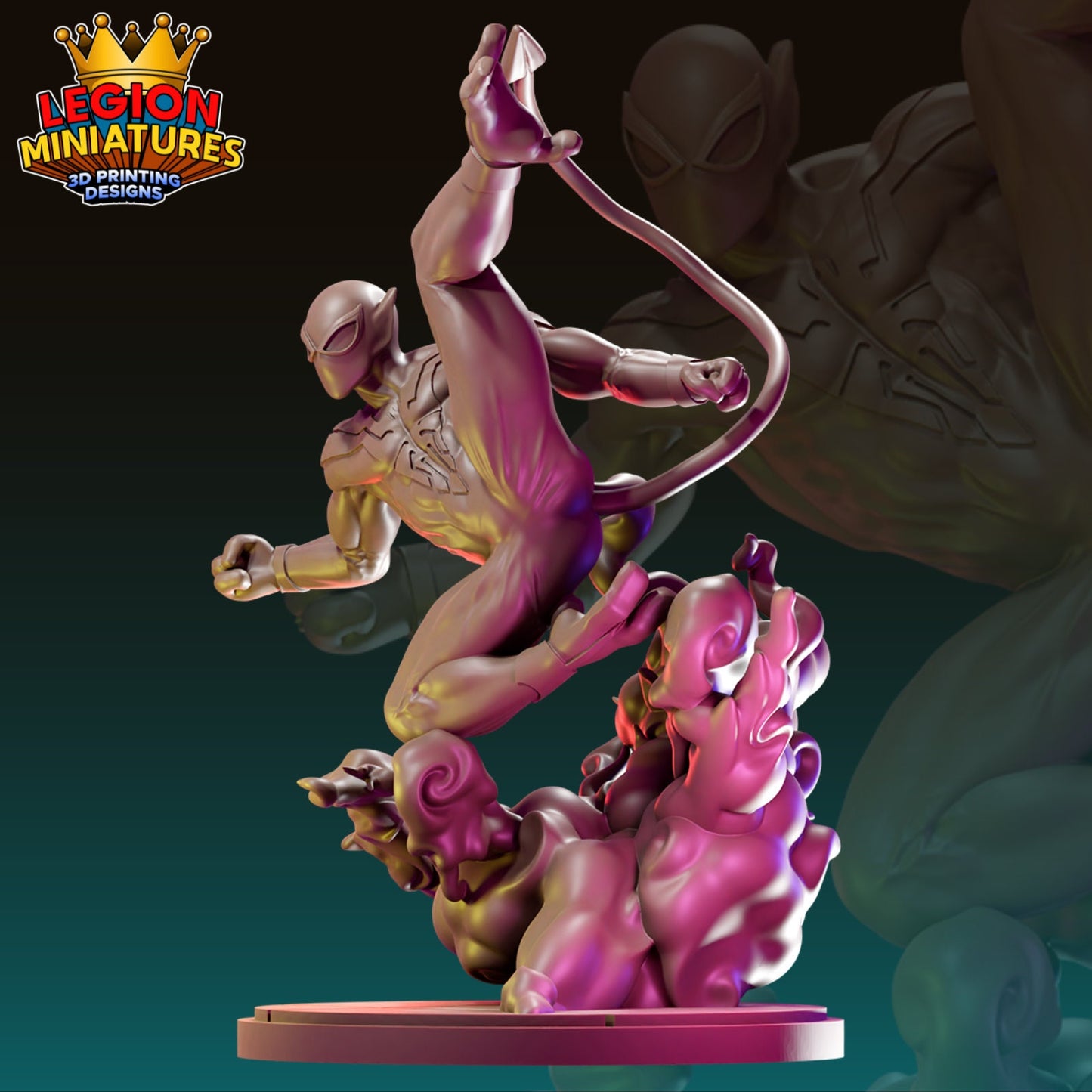 Spider Nightcrawler Fan-Art 40mm Miniature (Sculpted by Legion Miniatures) (Crisis Protocol Proxy/Alternative)