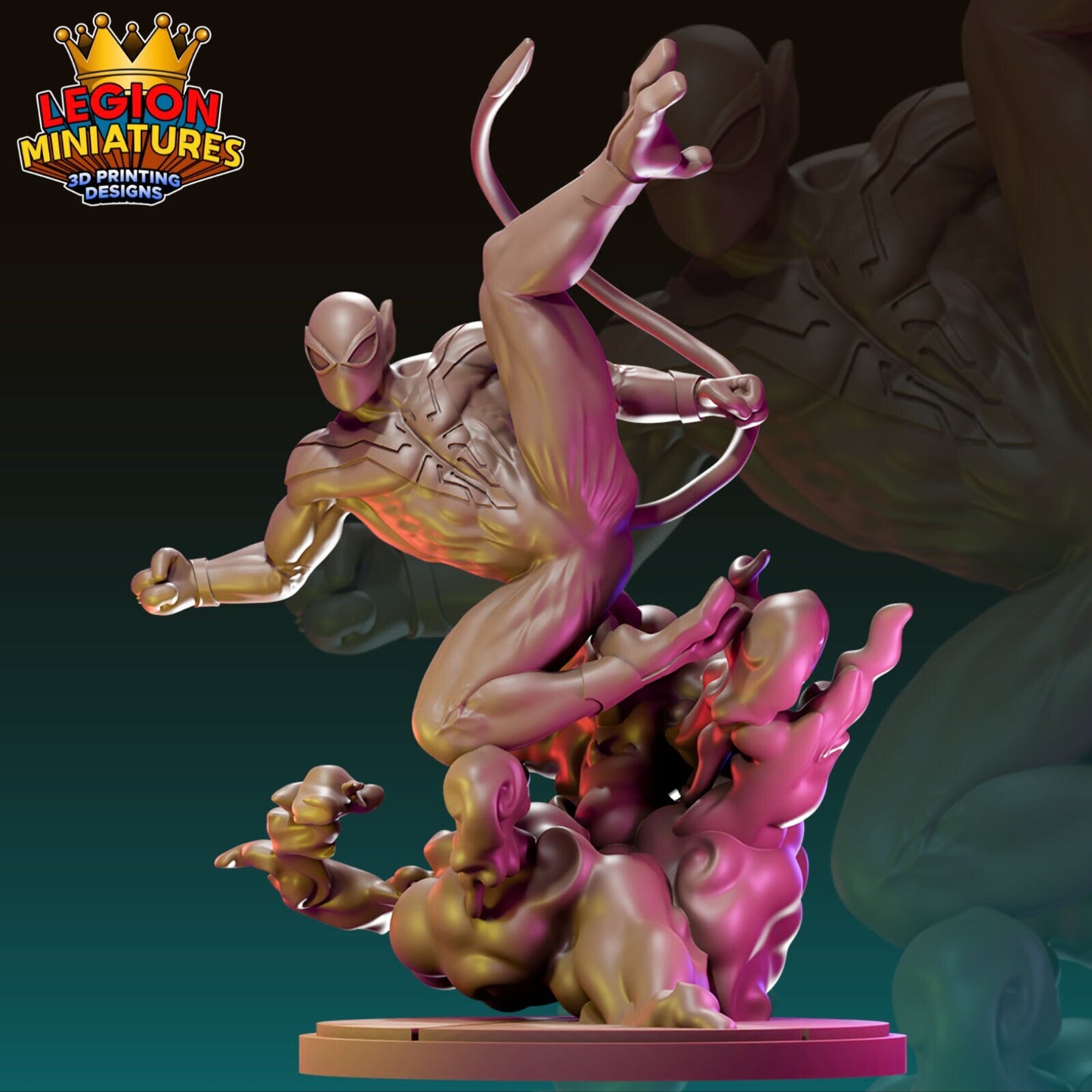Spider Nightcrawler Fan-Art 40mm Miniature (Sculpted by Legion Miniatures) (Crisis Protocol Proxy/Alternative)
