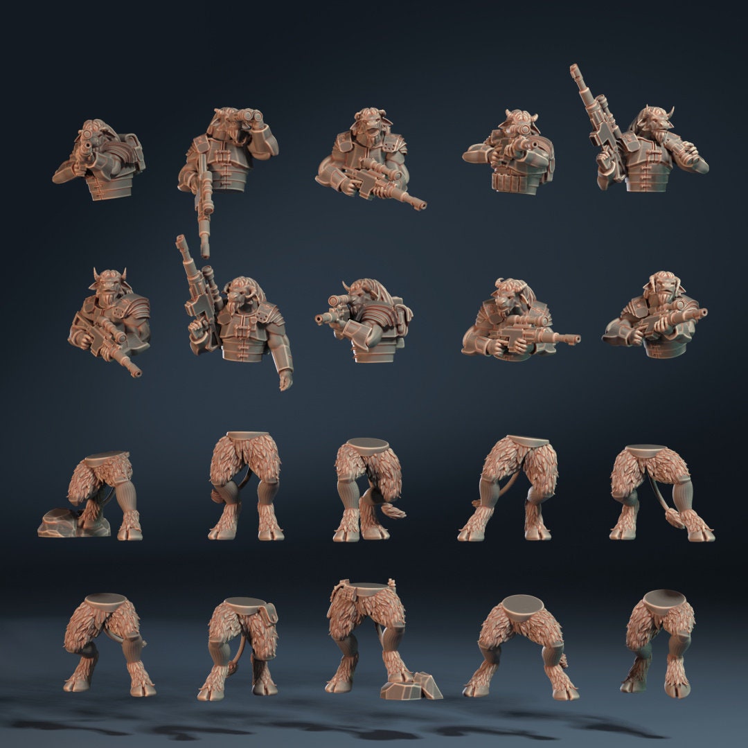 Roman Modular Saytr "Half-Horn" Auxilia (10) (sculpted by That Evil One)