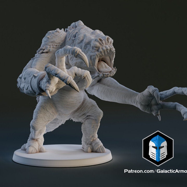 1:48 Scale Rancor (10 poses) - (Fan art by Galactic Armoury)