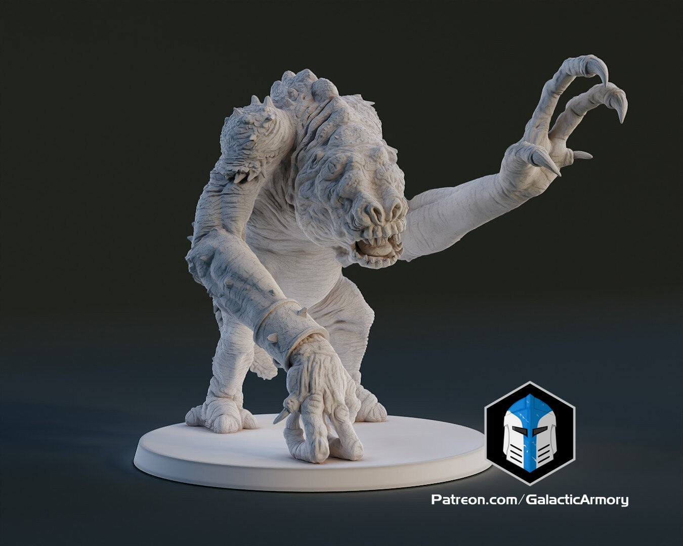 1:48 Scale Rancor (10 poses) - (Fan art by Galactic Armoury)