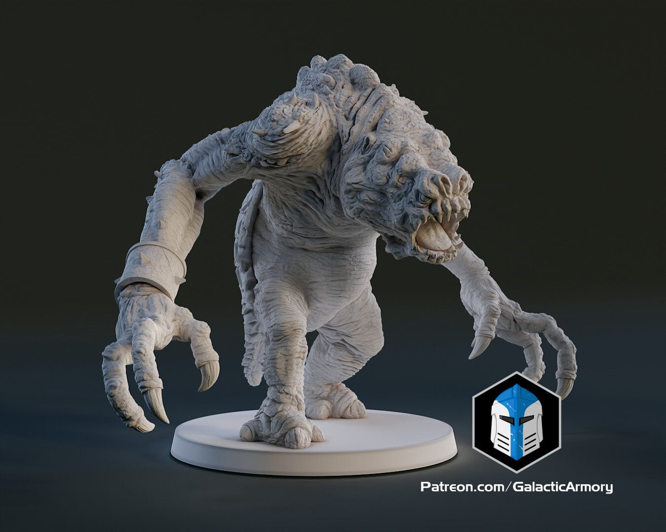 1:48 Scale Rancor (10 poses) - (Fan art by Galactic Armoury)