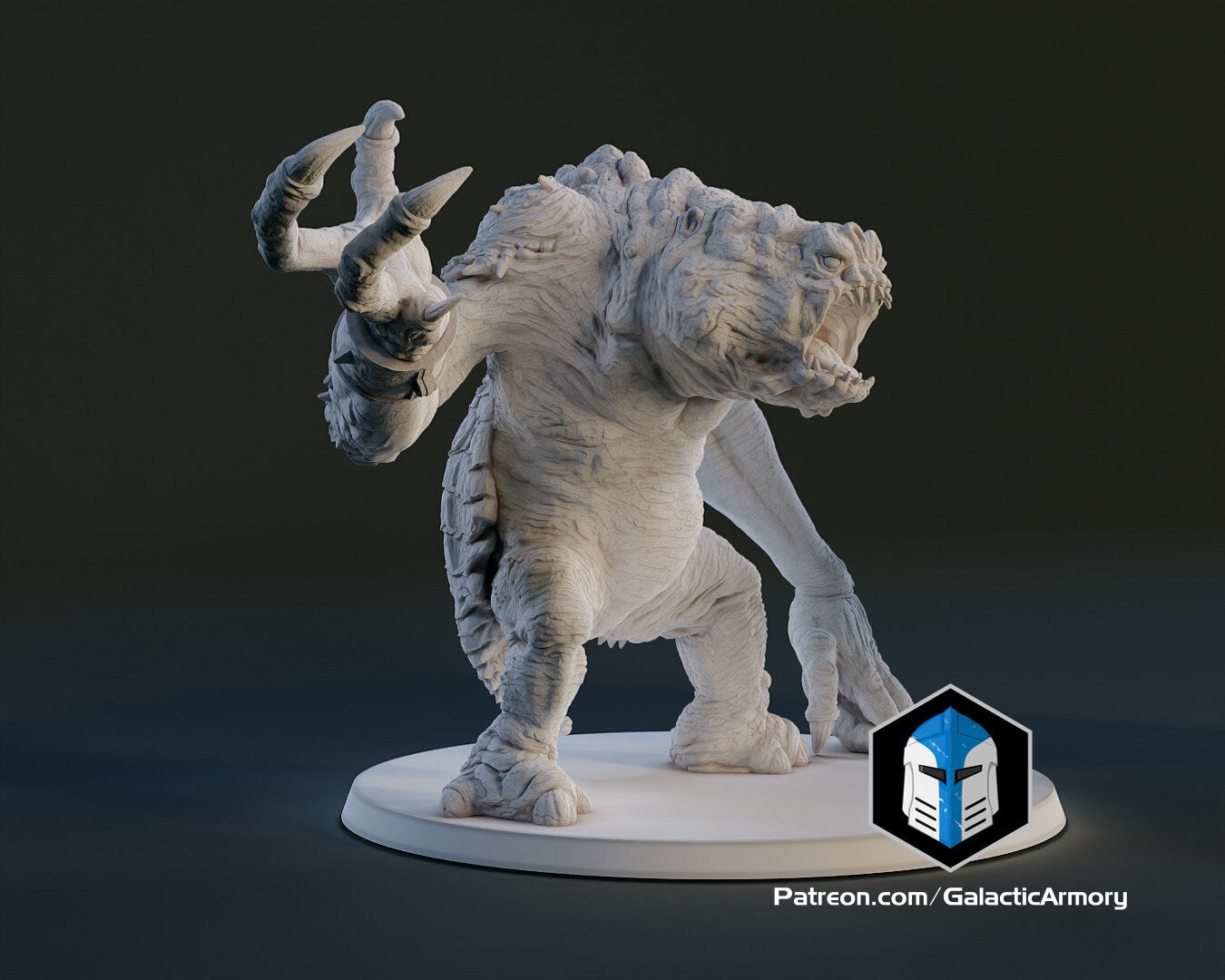 1:48 Scale Rancor (10 poses) - (Fan art by Galactic Armoury)