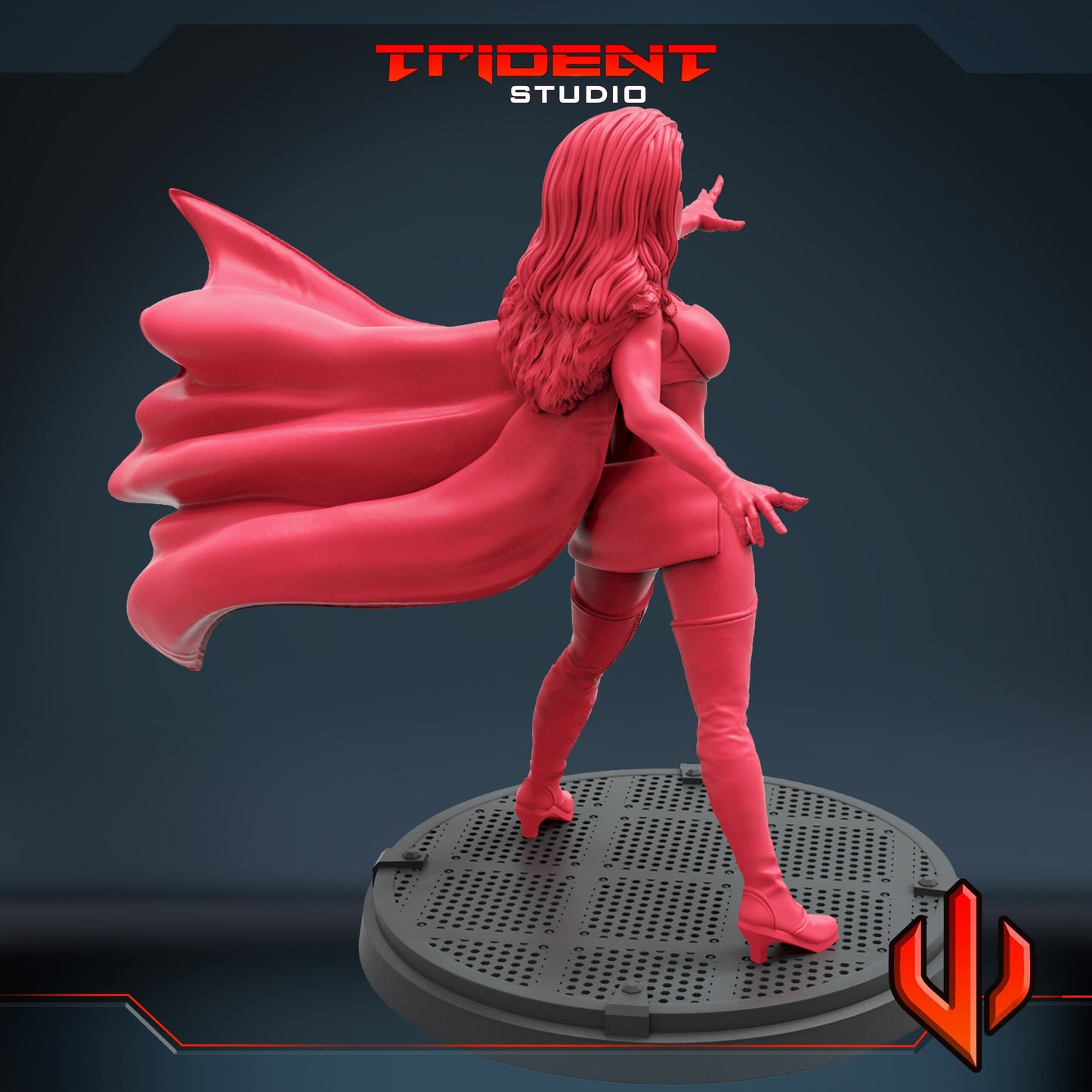 Emma Frost - 1st Class (Fan art sculpted by Trident Studio) (Crisis Protocol Proxy/Alternative)
