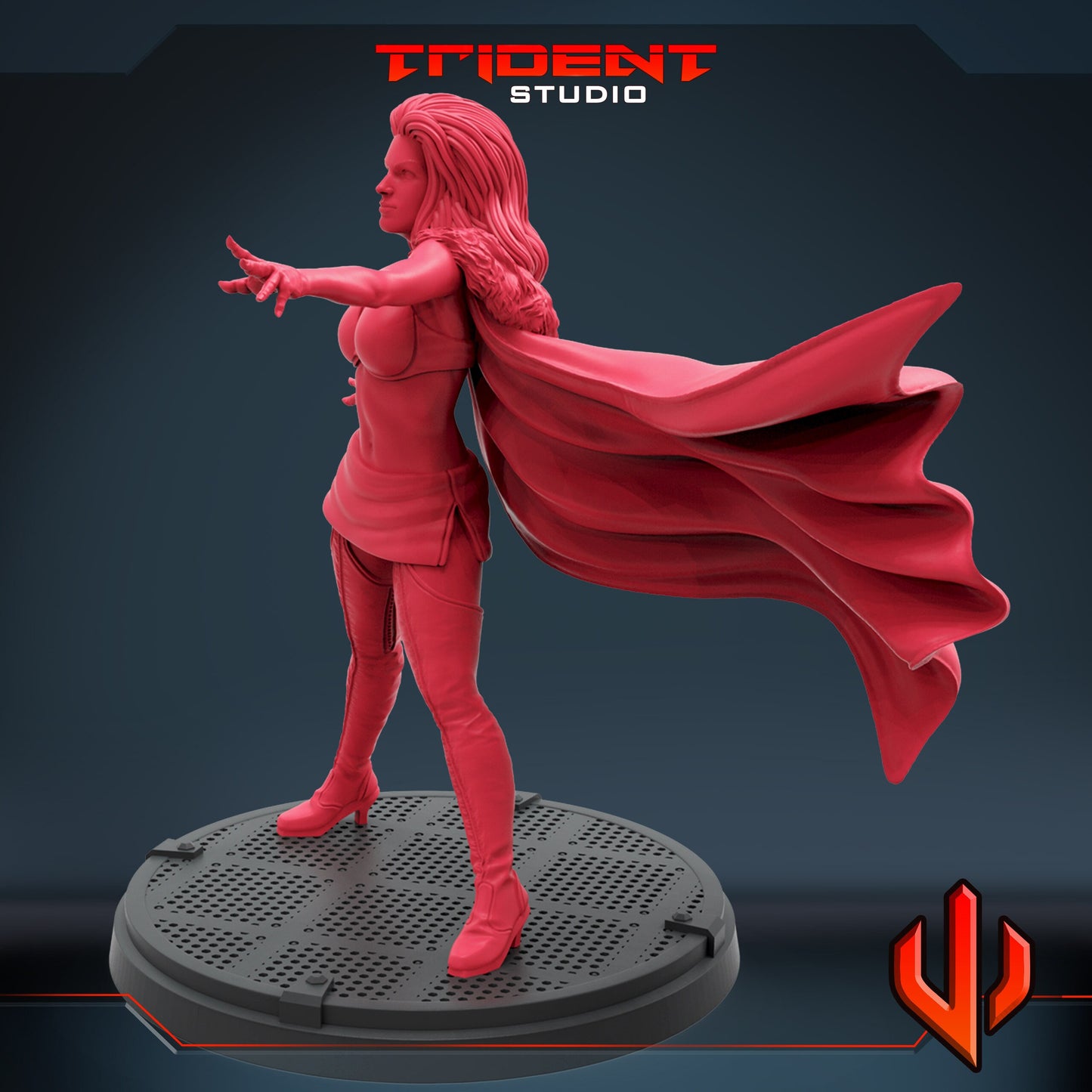Emma Frost - 1st Class (Fan art sculpted by Trident Studio) (Crisis Protocol Proxy/Alternative)