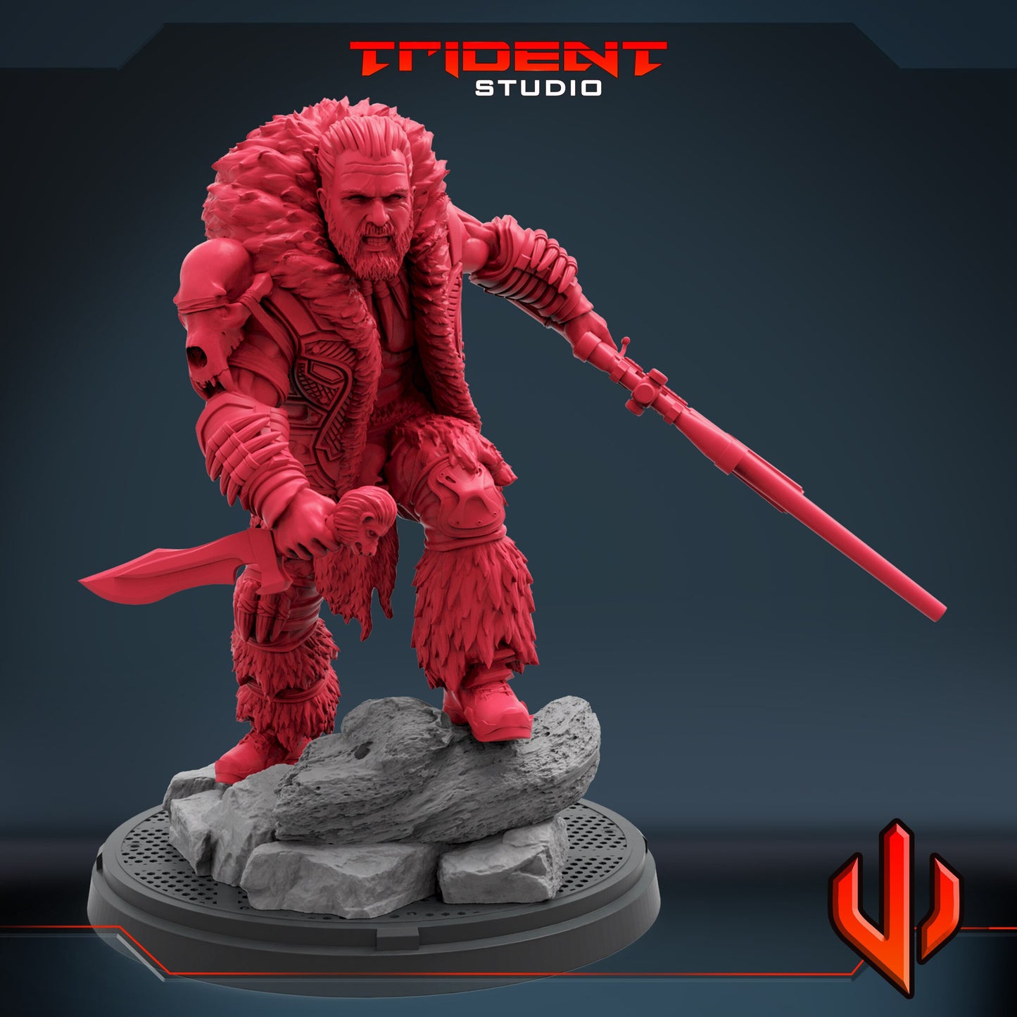 Kraven (Fan art sculpted by Trident Studio) (Crisis Protocol Proxy/Alternative)