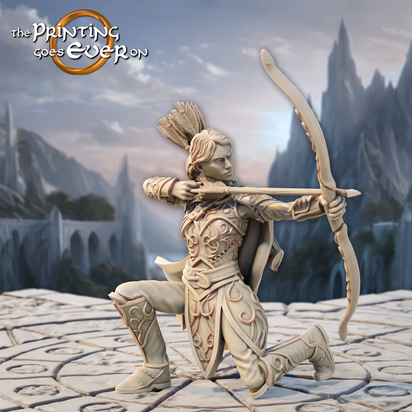 Elven Coastal Ranger A (sculpted by Print Goes Ever On)