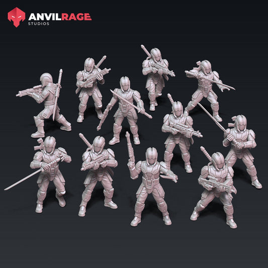 Dark Troopers - set of 10 (Sculpted by Anvilrage Studios)