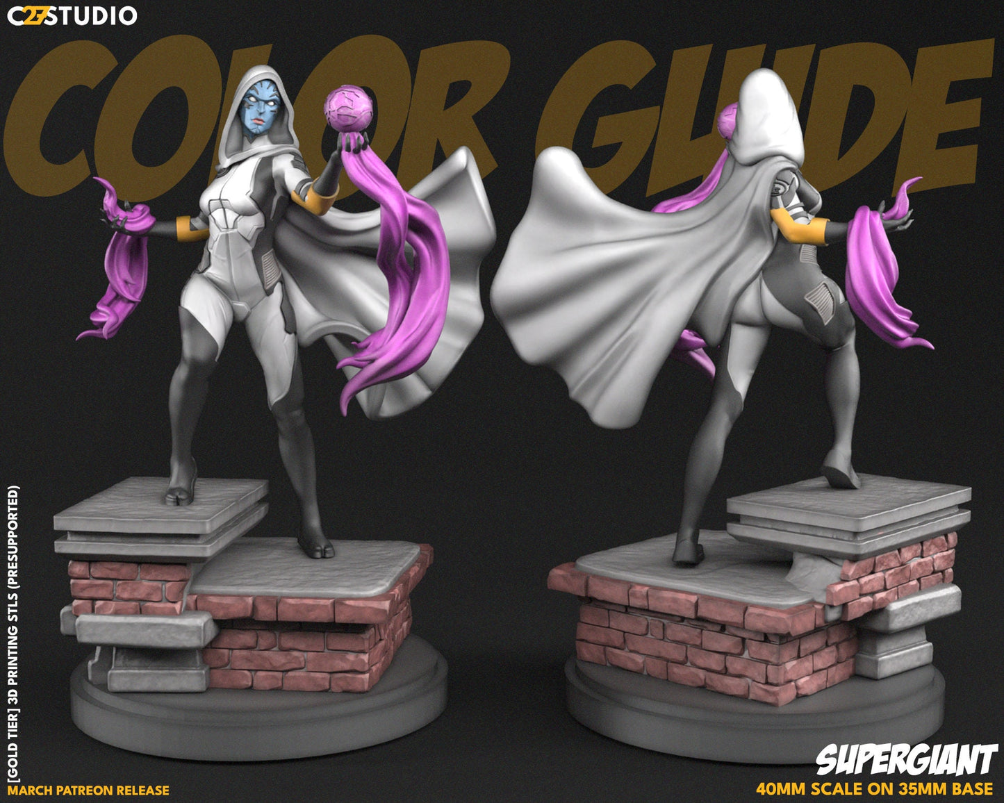 Supergiant / Psychic Vamp 40mm miniature (sculpted by C27 collectibles) (Crisis Protocol Proxy/Alternative)
