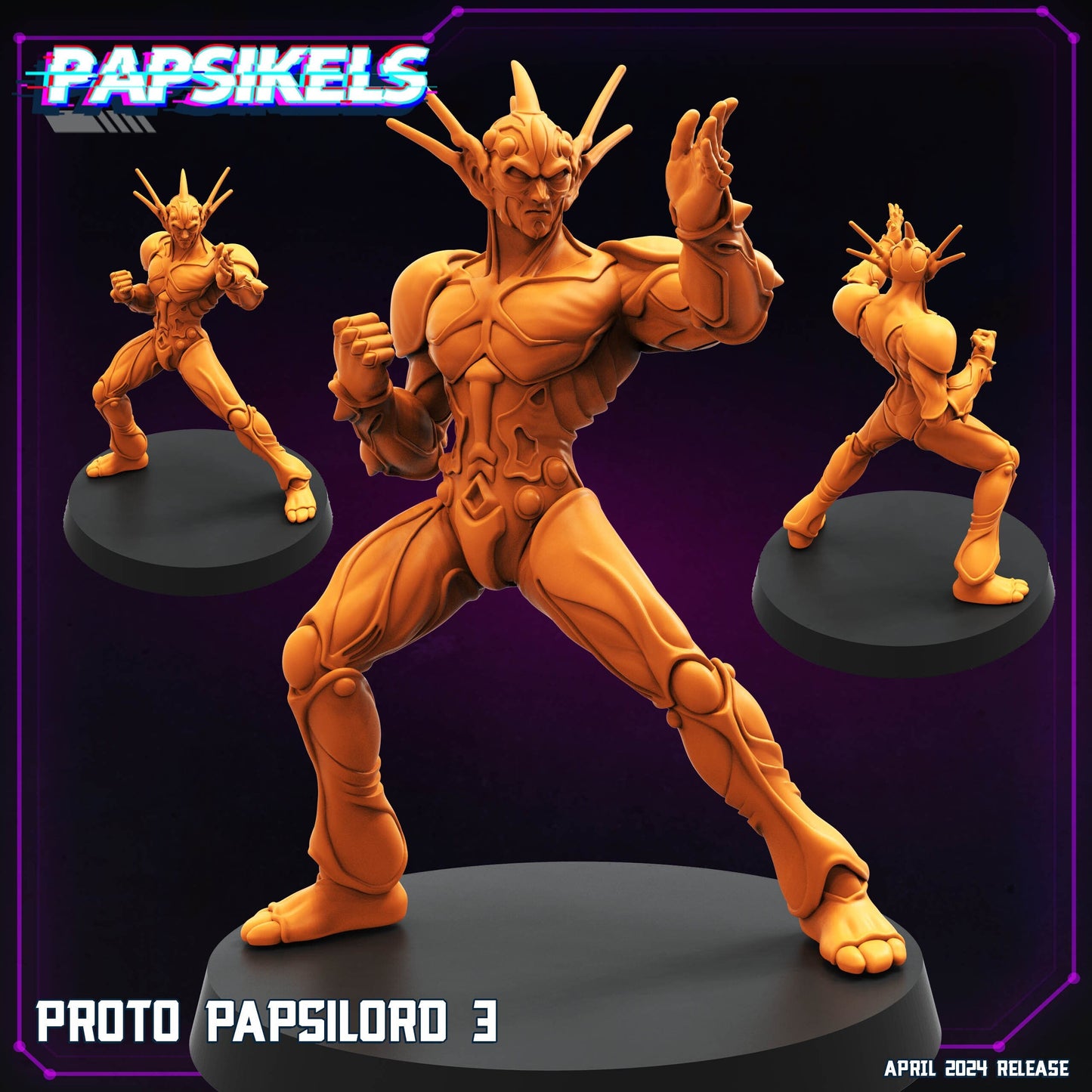 Proto Papsilord 3 - Cyberpunk Miniature (sculpted by Papsikels)