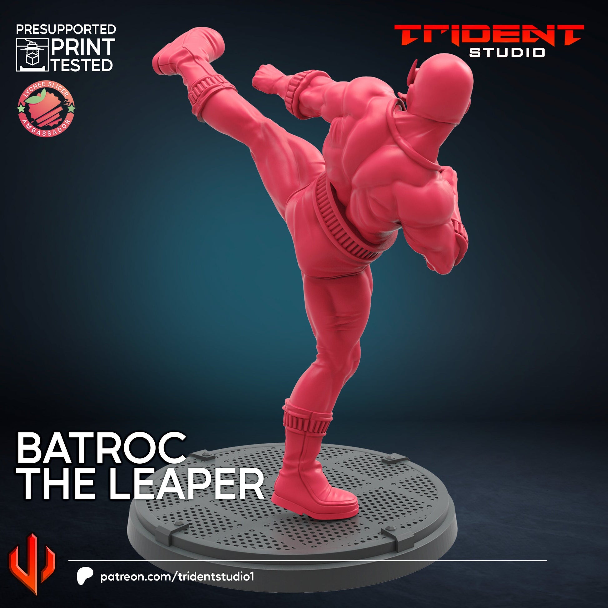 Batroc the Leaper (Fan art sculpted by Trident Studio) (Crisis Protocol Proxy/Alternative)