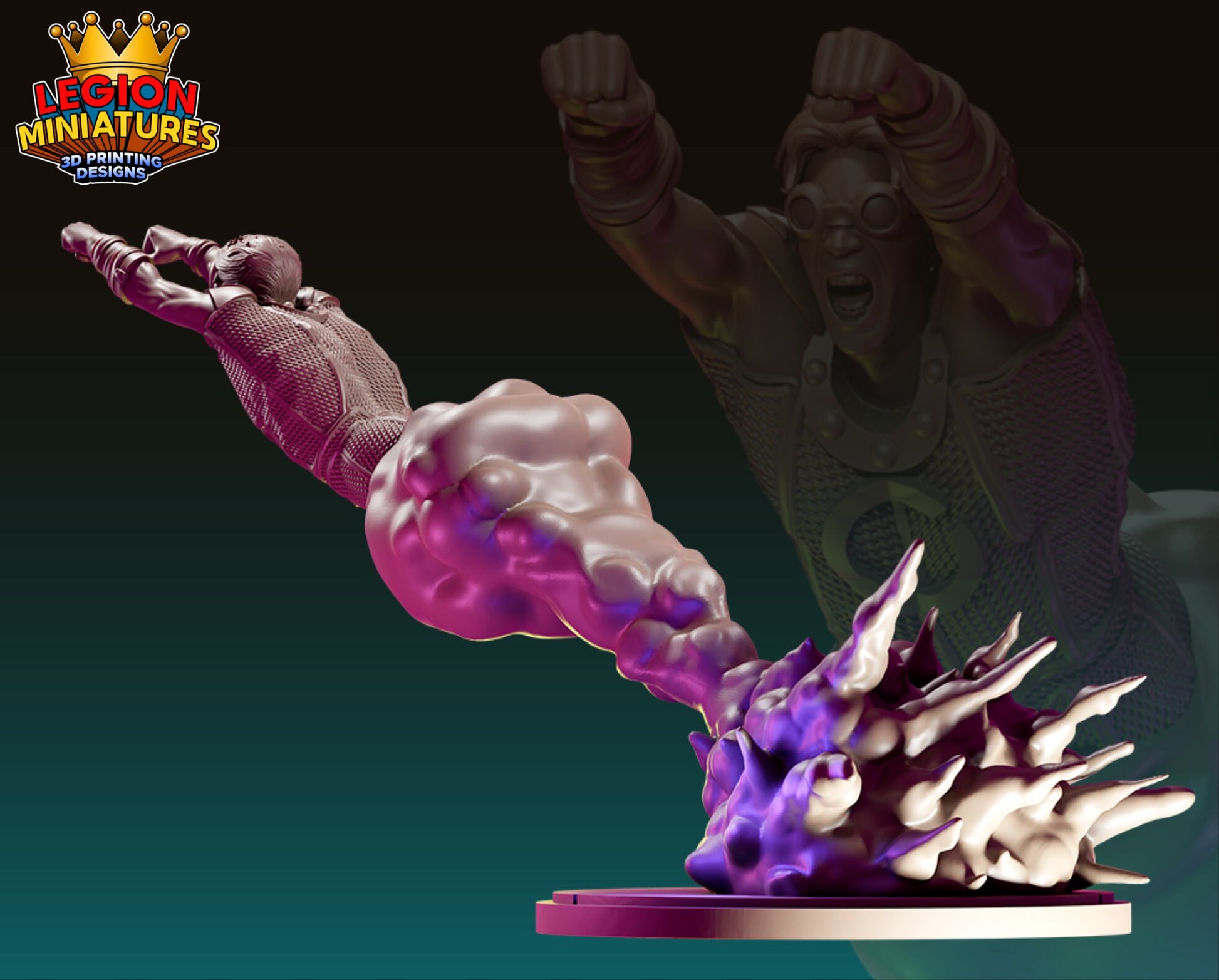 Cannonball Fan-Art 40mm Miniature (Sculpted by Legion Miniatures) (Crisis Protocol Proxy/Alternative)