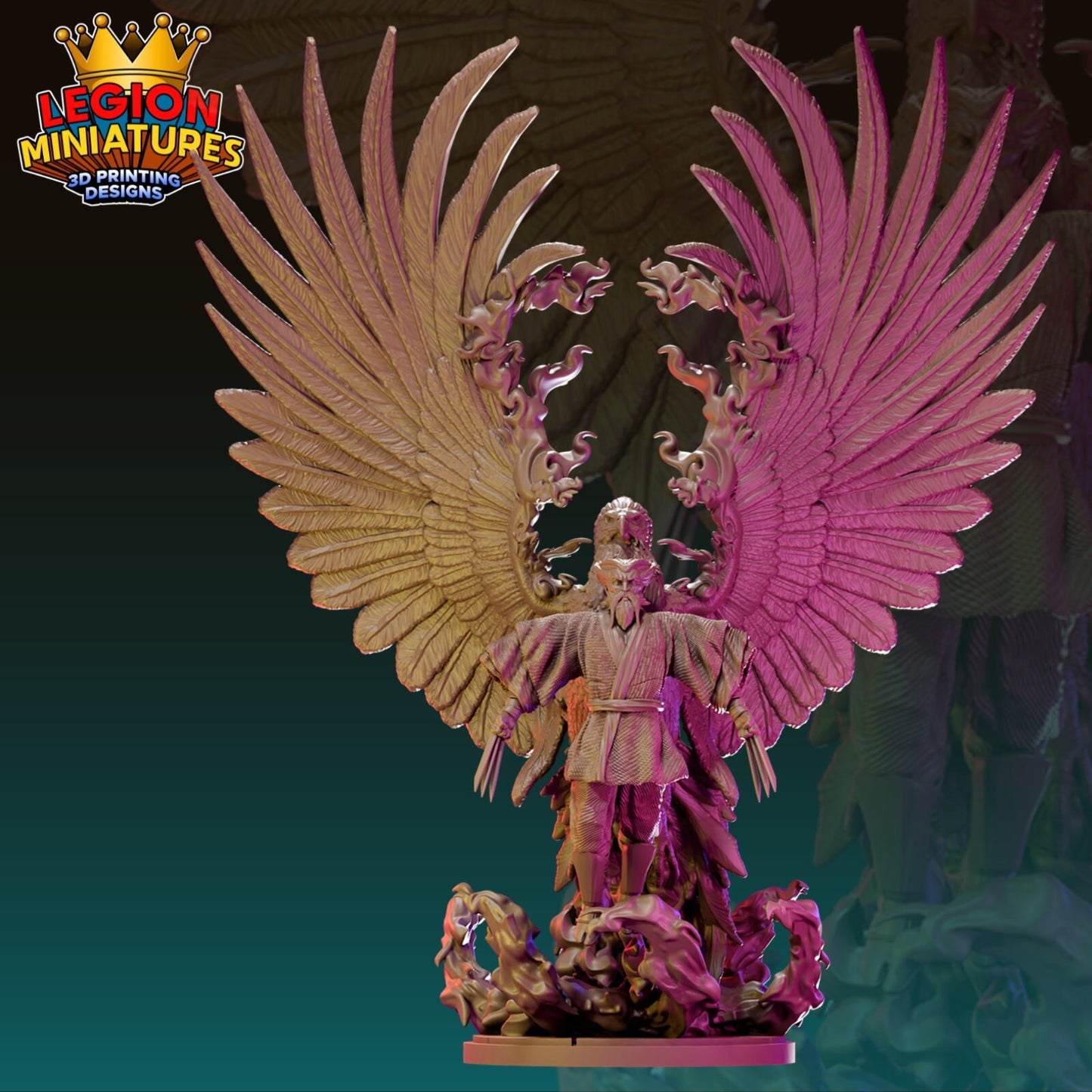 Old Logan Phoenix Fan-Art 40mm Miniature (Sculpted by Legion Miniatures) (Crisis Protocol Proxy/Alternative)