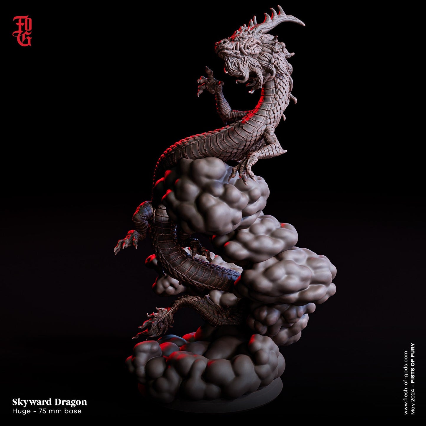 Downward Dragon & Skyward Dragon - Fists of Fury (sculpted by Flesh of Gods miniatures)
