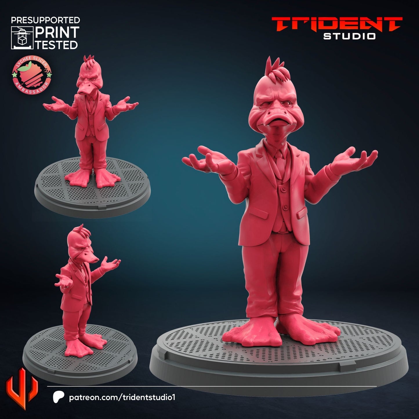 Howard the Duck (Fan art sculpted by Trident Studio)