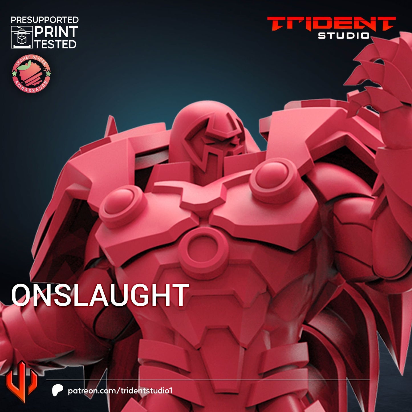 Onslaught (Fan art sculpted by Trident Studio)