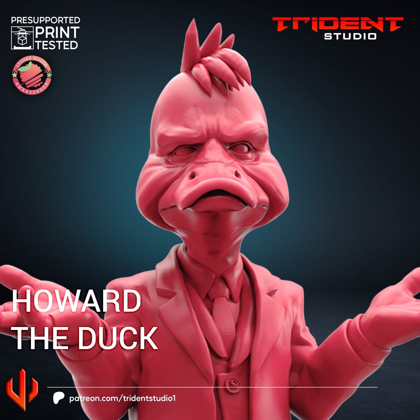 Howard the Duck (Fan art sculpted by Trident Studio)