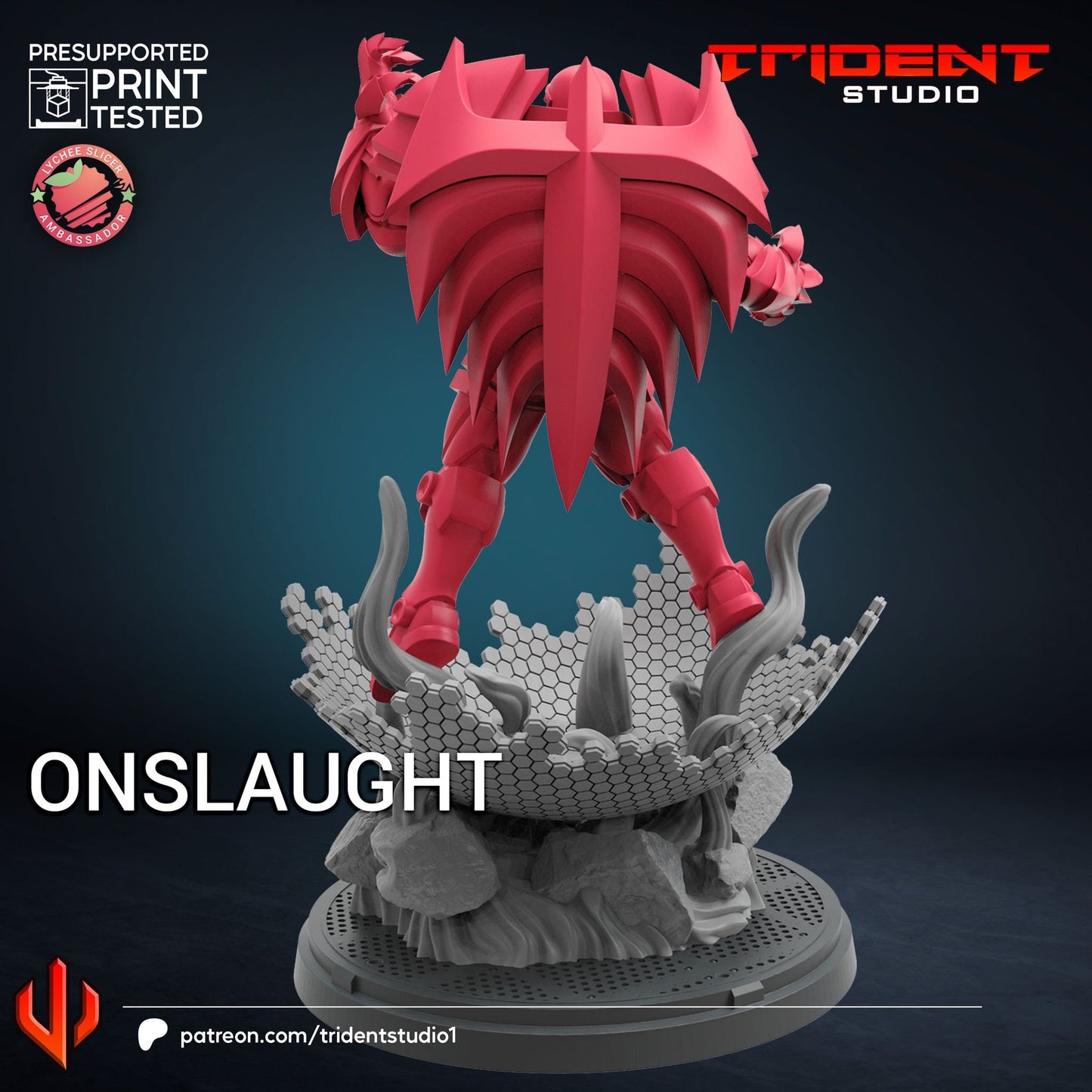 Onslaught (Fan art sculpted by Trident Studio)
