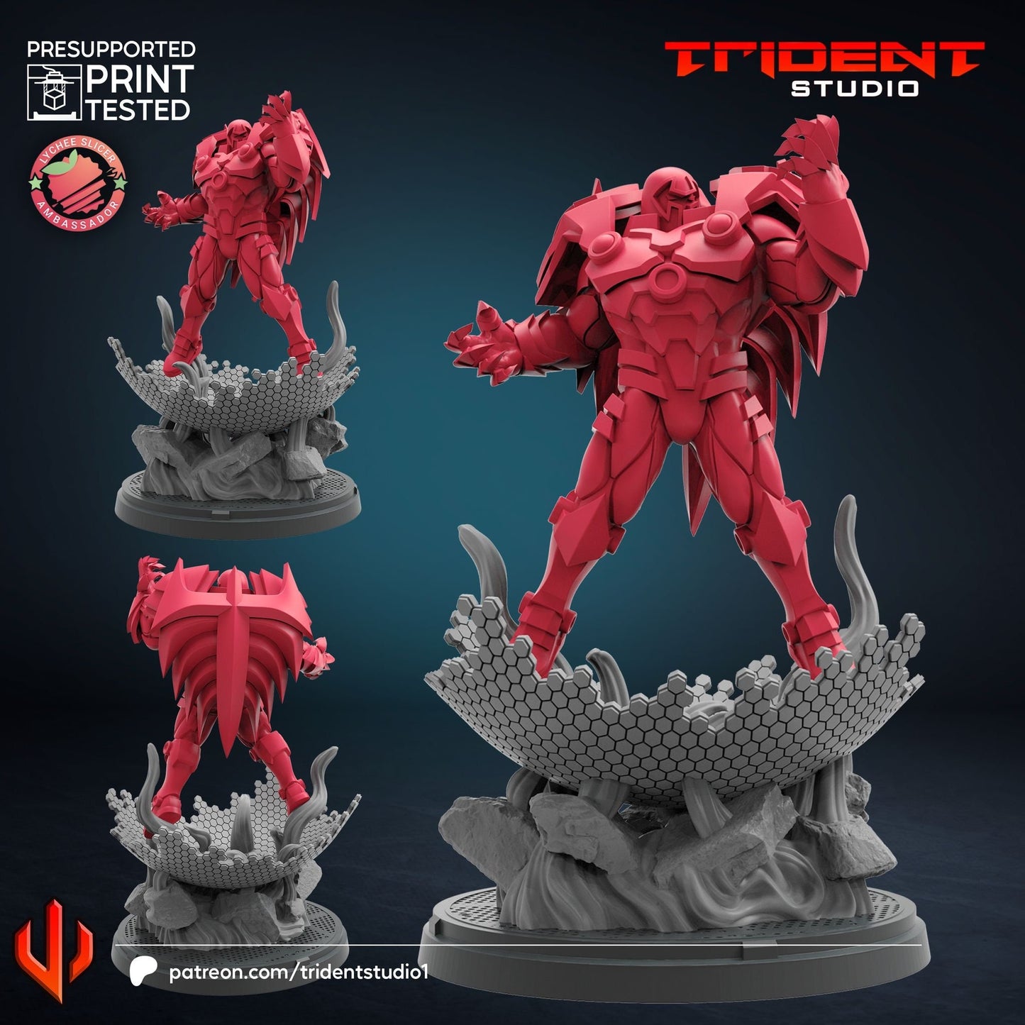 Onslaught (Fan art sculpted by Trident Studio)