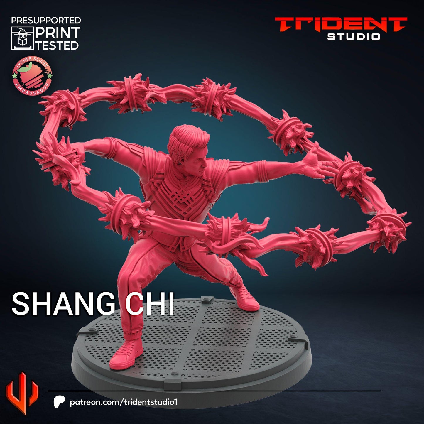 Shang Chi (Fan art sculpted by Trident Studio) (Crisis Protocol Proxy/Alternative)