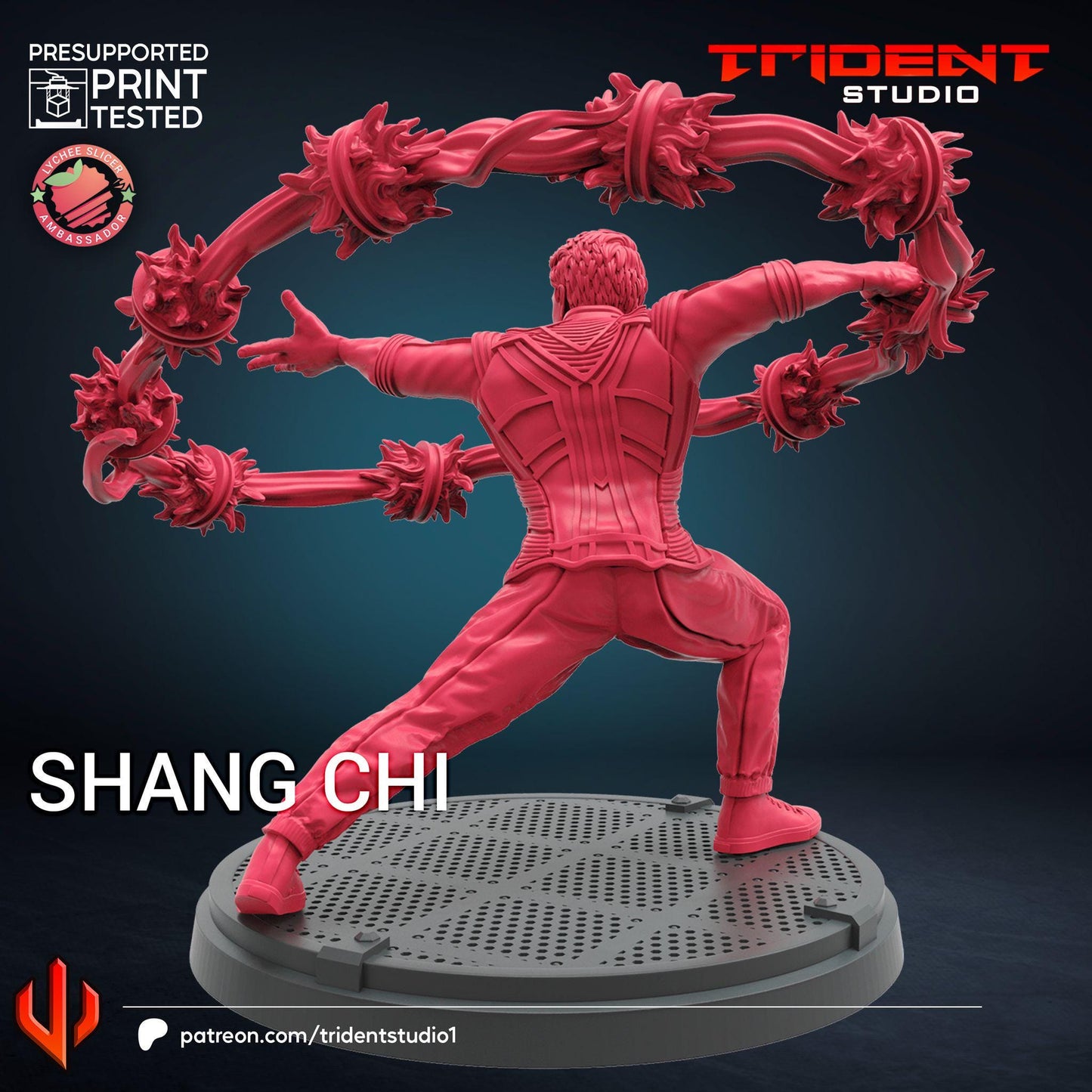 Shang Chi (Fan art sculpted by Trident Studio) (Crisis Protocol Proxy/Alternative)