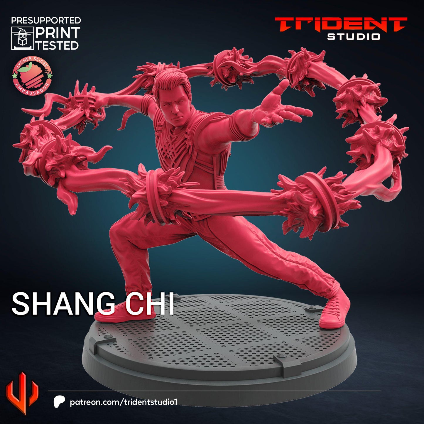 Shang Chi (Fan art sculpted by Trident Studio) (Crisis Protocol Proxy/Alternative)