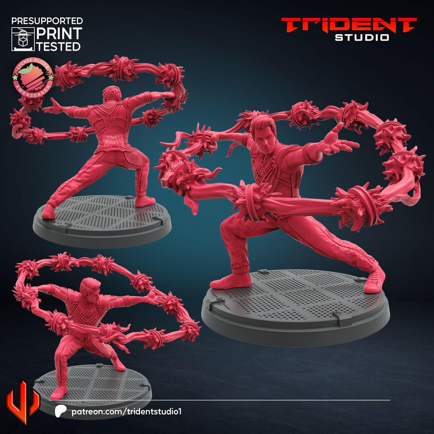 Shang Chi (Fan art sculpted by Trident Studio) (Crisis Protocol Proxy/Alternative)