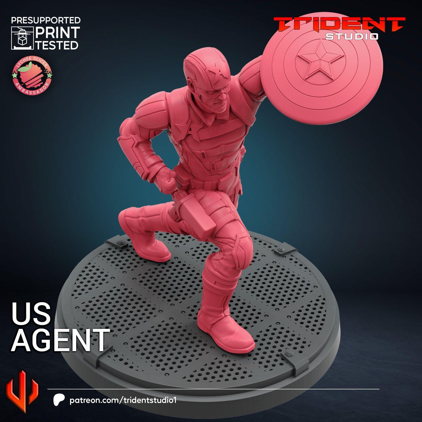 US Agent B (Fan art sculpted by Trident Studio) (Crisis Protocol Proxy/Alternative)