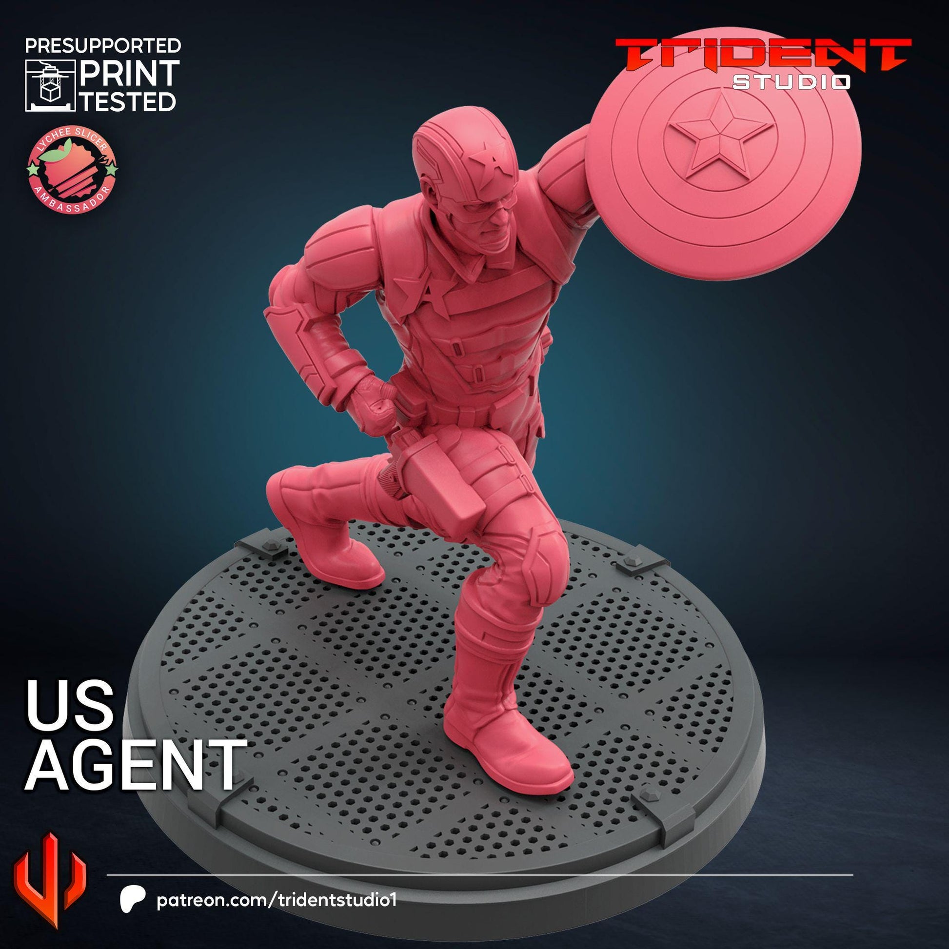 US Agent B (Fan art sculpted by Trident Studio) (Crisis Protocol Proxy/Alternative)