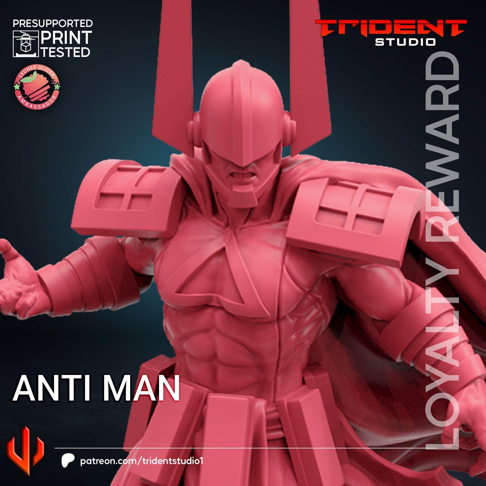 Anti Man (Fan art sculpted by Trident Studio) (Crisis Protocol Proxy/Alternative)