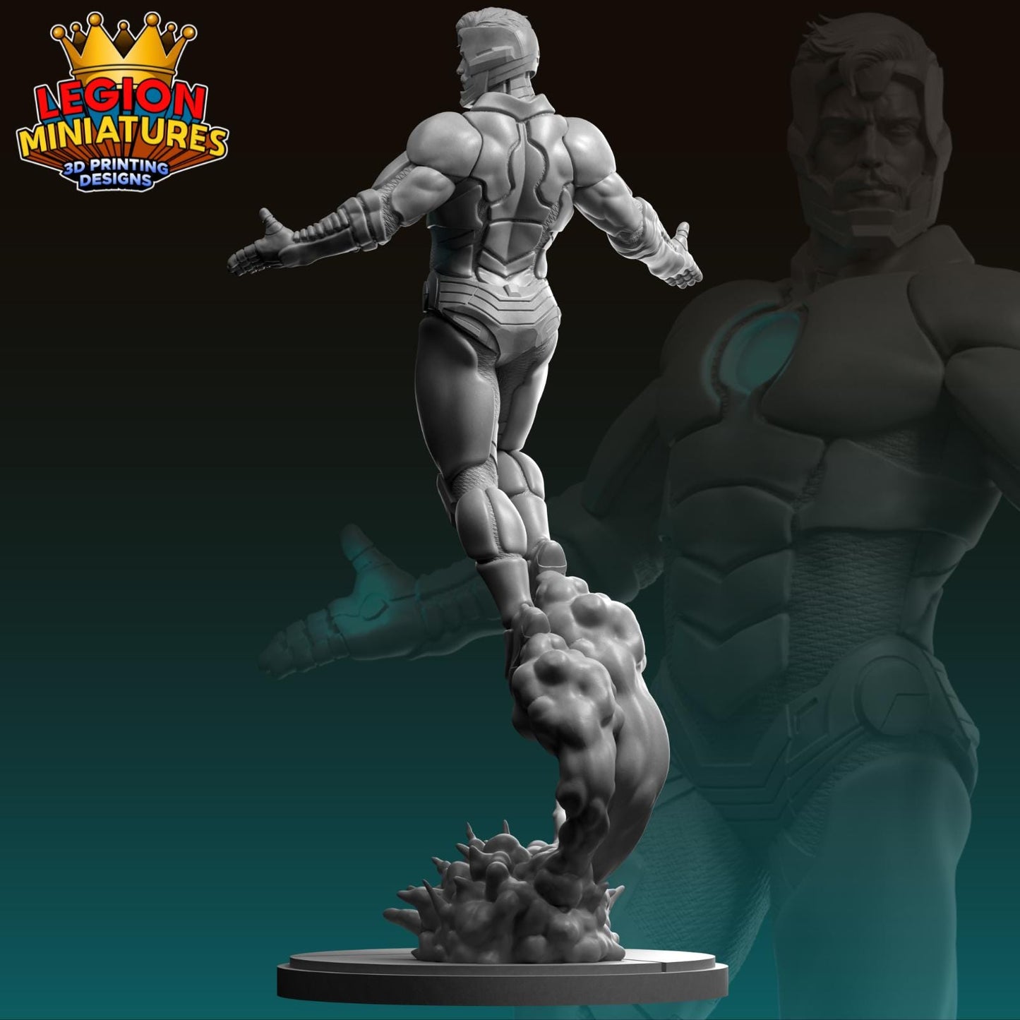 Superior Iron Man Fan-Art 40mm Miniature (Sculpted by Legion Miniatures) (Crisis Protocol Proxy/Alternative)