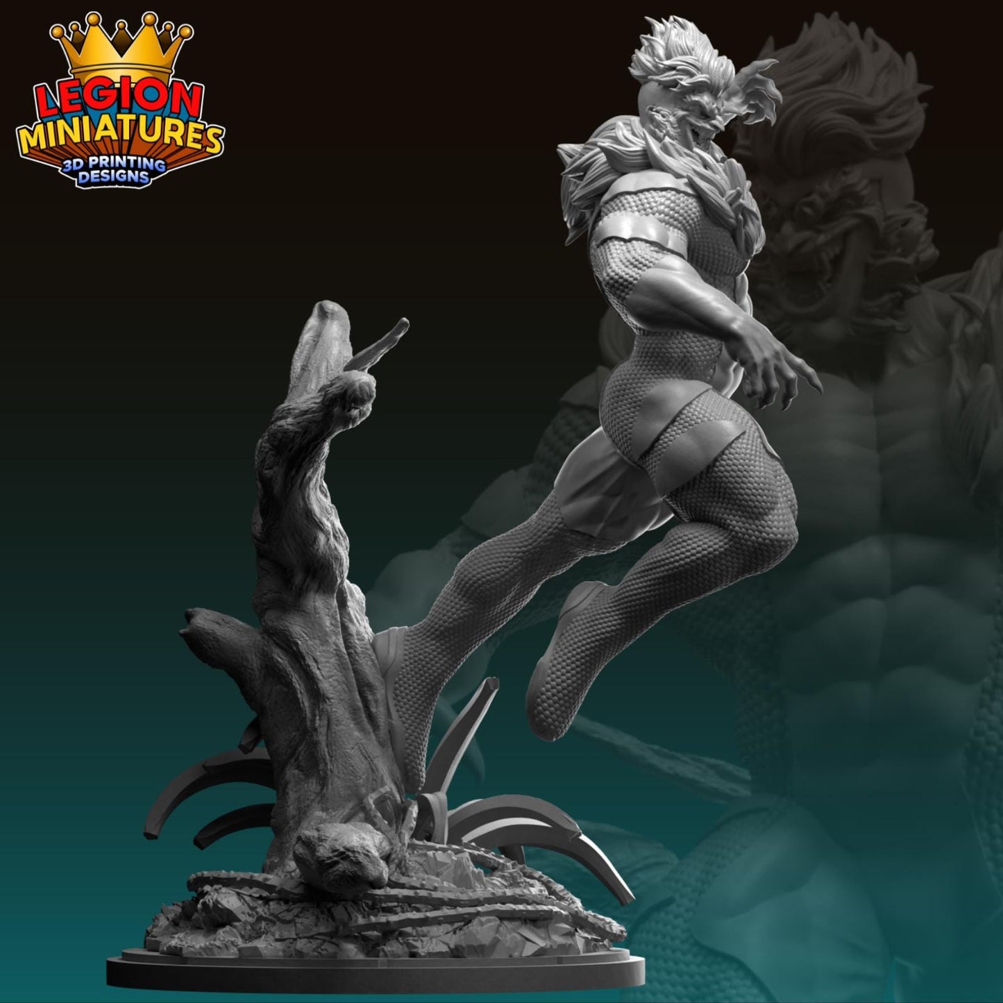 Sabretooth Fan-Art 40mm Miniature (Sculpted by Legion Miniatures) (Crisis Protocol Proxy/Alternative)