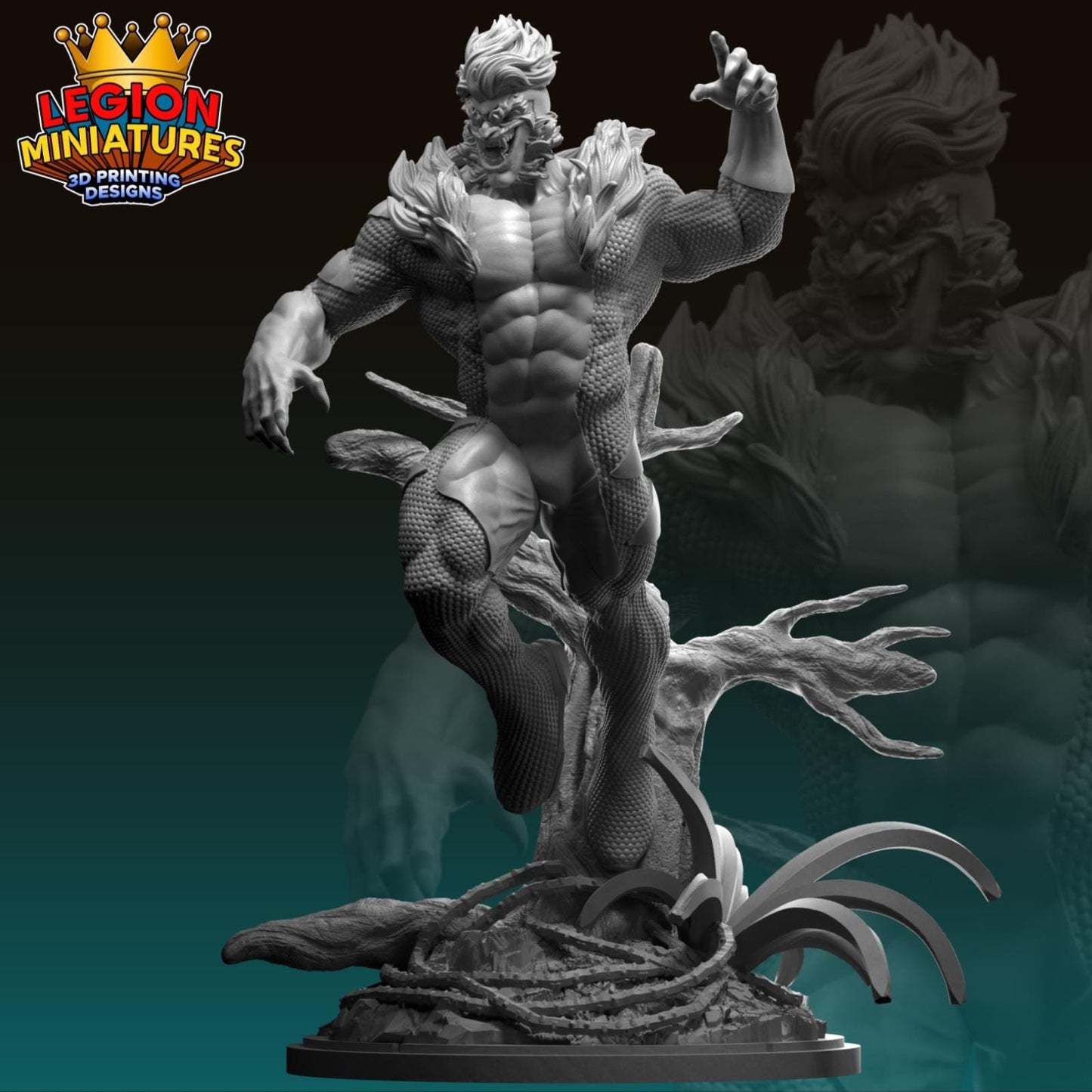 Sabretooth Fan-Art 40mm Miniature (Sculpted by Legion Miniatures) (Crisis Protocol Proxy/Alternative)