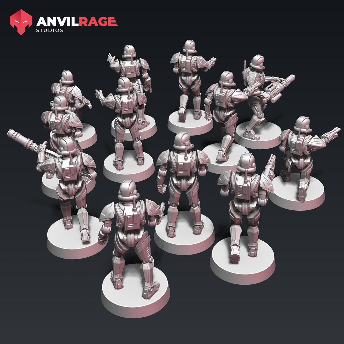 Stormdroid Troopers - set of (Sculpted by Anvilrage Studios)