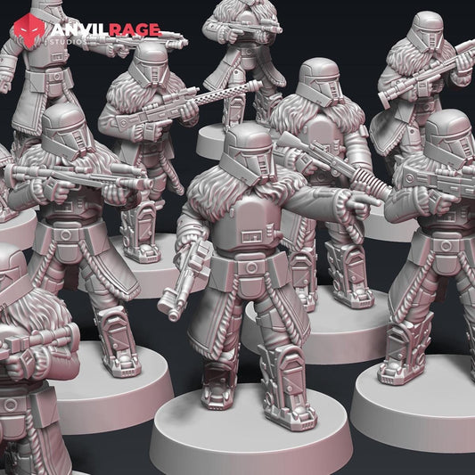 Long Range Troopers - set of 6 (Sculpted by Anvilrage Studios)