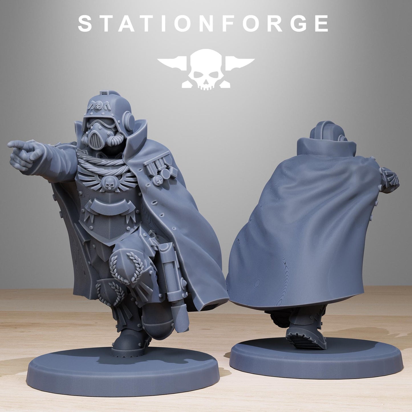 Grim Guard Elites Officer (sculpted by Stationforge)