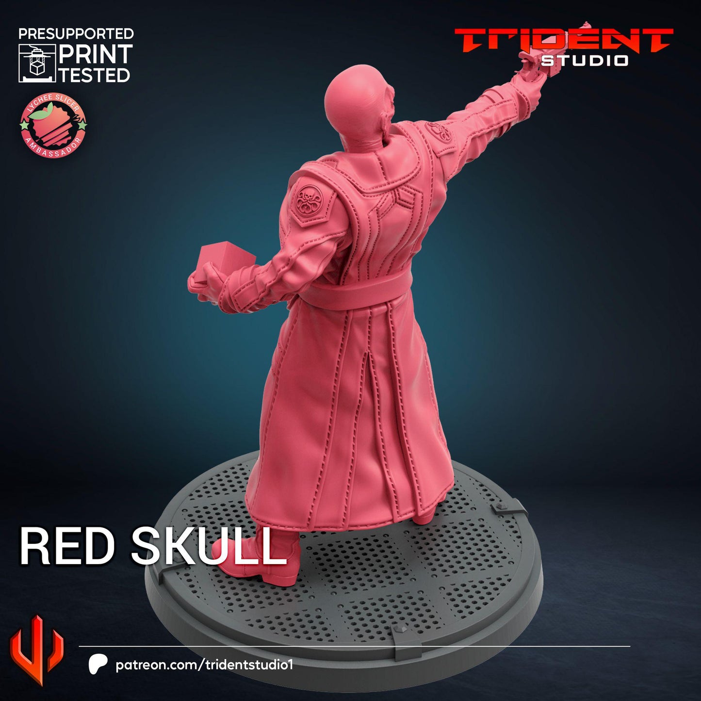 Red Skull (Fan art sculpted by Trident Studio) (Crisis Protocol Proxy/Alternative)