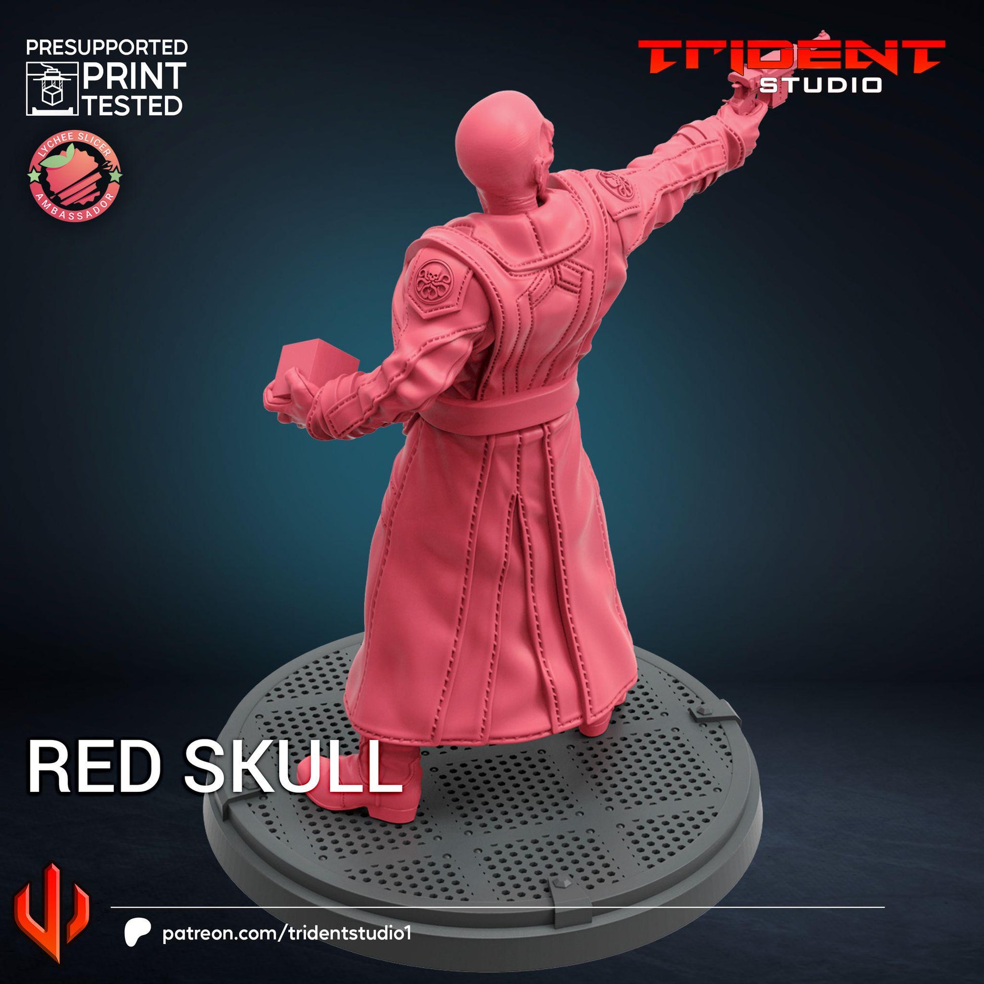 Red Skull (Fan art sculpted by Trident Studio) (Crisis Protocol Proxy/Alternative)