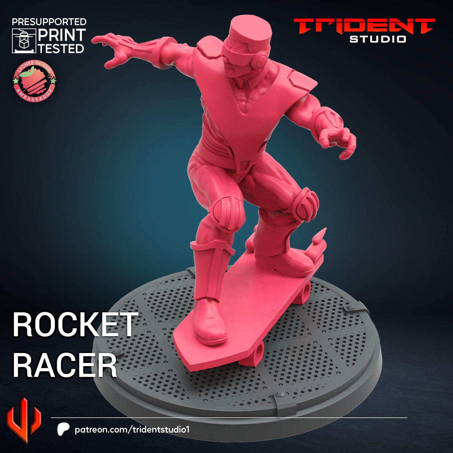 Rocket Racer (Fan art sculpted by Trident Studio) (Crisis Protocol Proxy/Alternative)