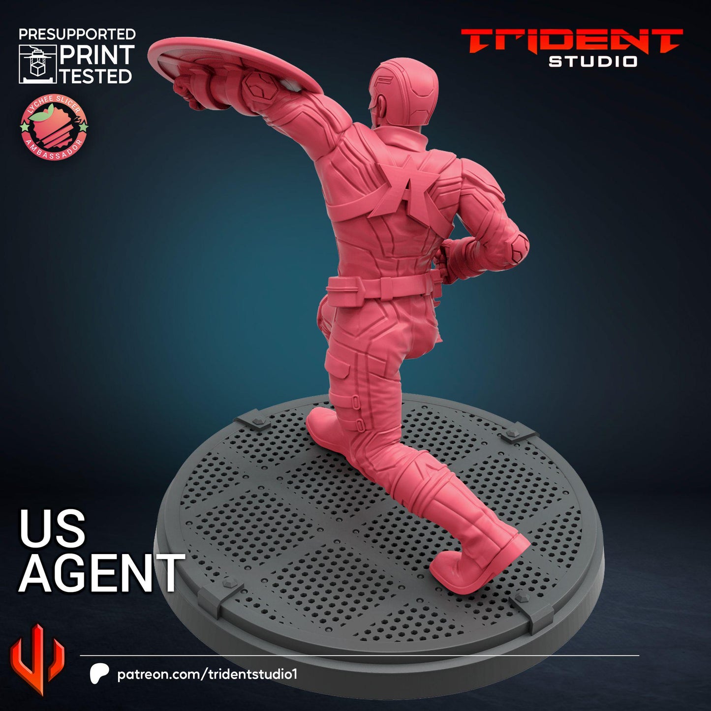 US Agent B (Fan art sculpted by Trident Studio) (Crisis Protocol Proxy/Alternative)