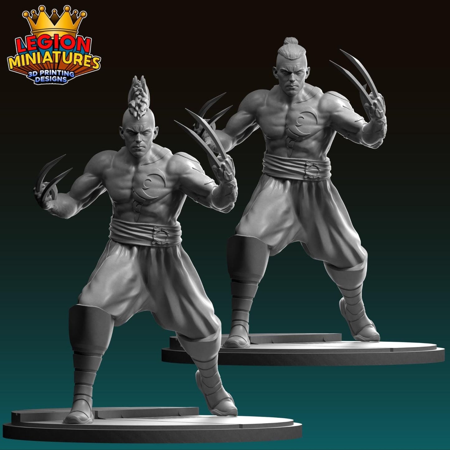 Daken Fan-Art 40mm Miniature (Sculpted by Legion Miniatures) (Crisis Protocol Proxy/Alternative)