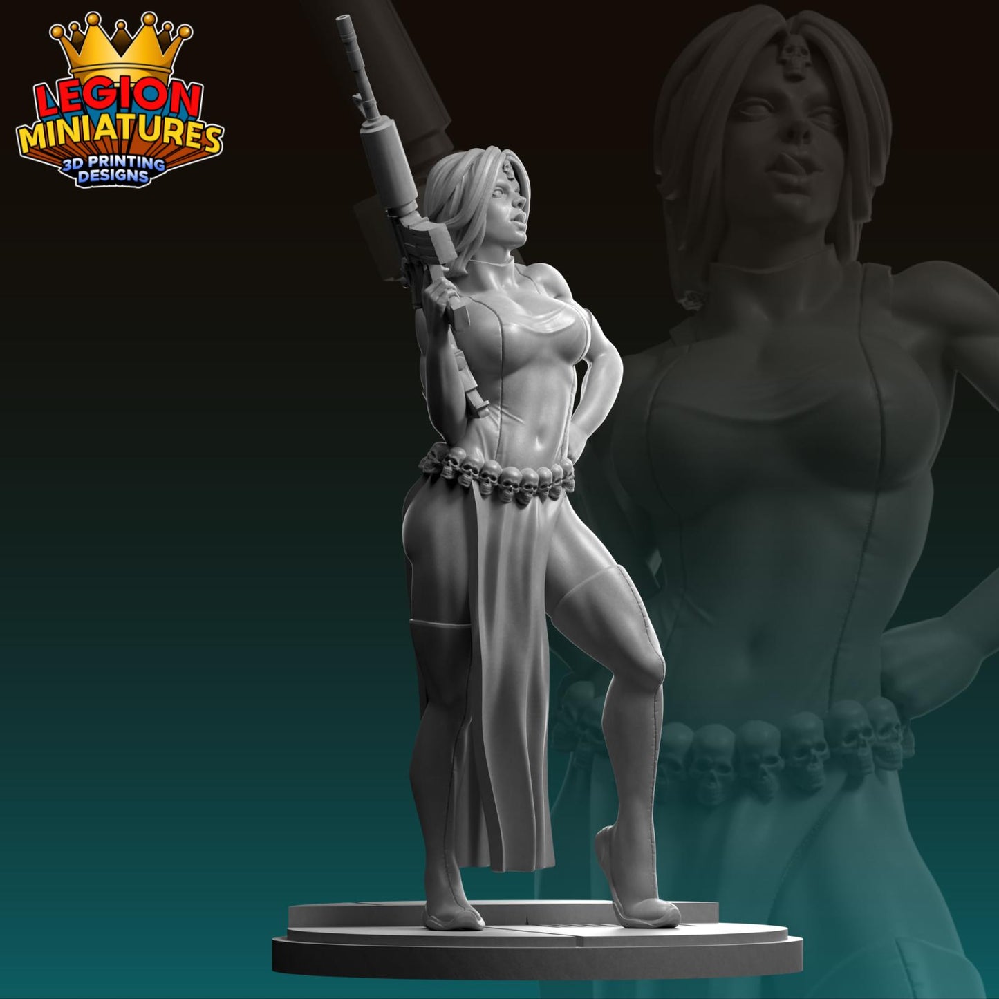 Mystique Fan-Art 40mm Miniature (Sculpted by Legion Miniatures) (Crisis Protocol Proxy/Alternative)