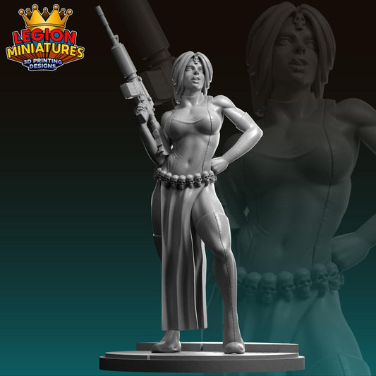 Mystique Fan-Art 40mm Miniature (Sculpted by Legion Miniatures) (Crisis Protocol Proxy/Alternative)