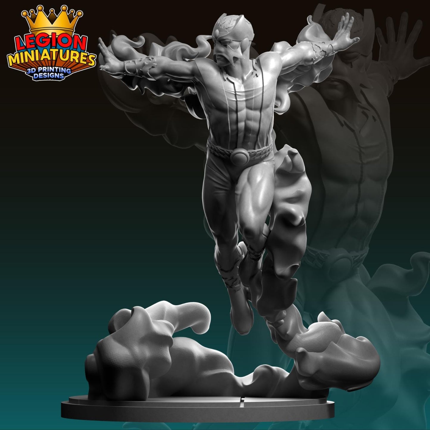 Sunfire Fan-Art 40mm Miniature (Sculpted by Legion Miniatures) (Crisis Protocol Proxy/Alternative)