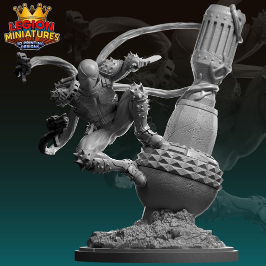 Agent Venom Fan-Art 40mm Miniature (Sculpted by Legion Miniatures) (Crisis Protocol Proxy/Alternative)