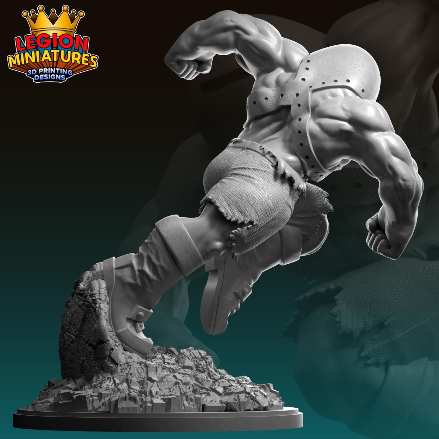Ultimate Juggernaut Fan-Art 40mm Miniature (Sculpted by Legion Miniatures) (Crisis Protocol Proxy/Alternative)