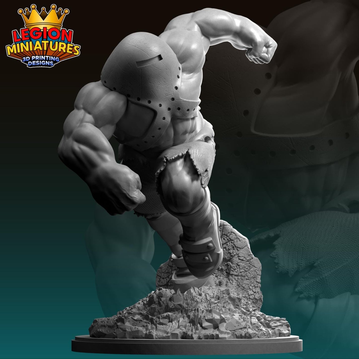 Ultimate Juggernaut Fan-Art 40mm Miniature (Sculpted by Legion Miniatures) (Crisis Protocol Proxy/Alternative)