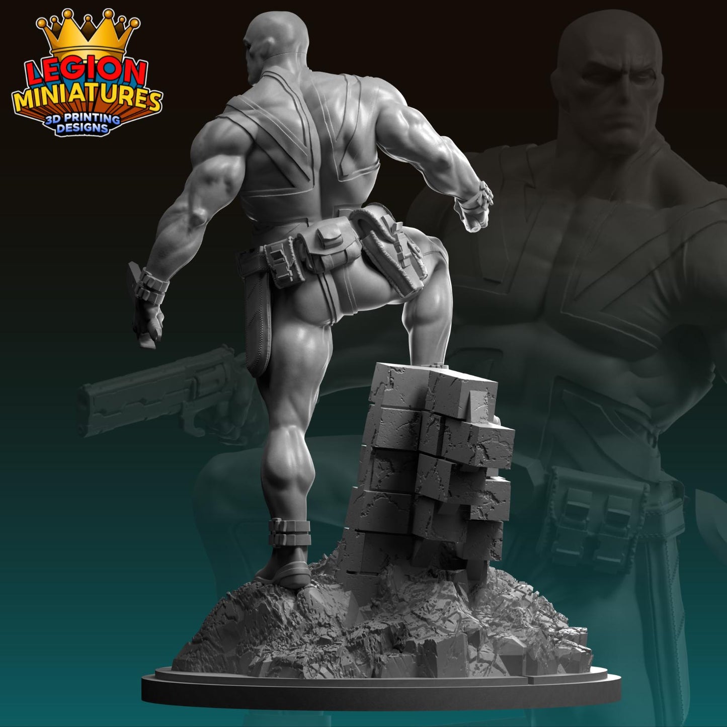 Union Jack Fan-Art 40mm Miniature (Sculpted by Legion Miniatures) (Crisis Protocol Proxy/Alternative)